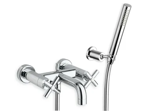 EXCLUSIVE CRIEV181 - Wall-mounted bathtub mixer with hand shower _ CRISTINA Rubinetterie